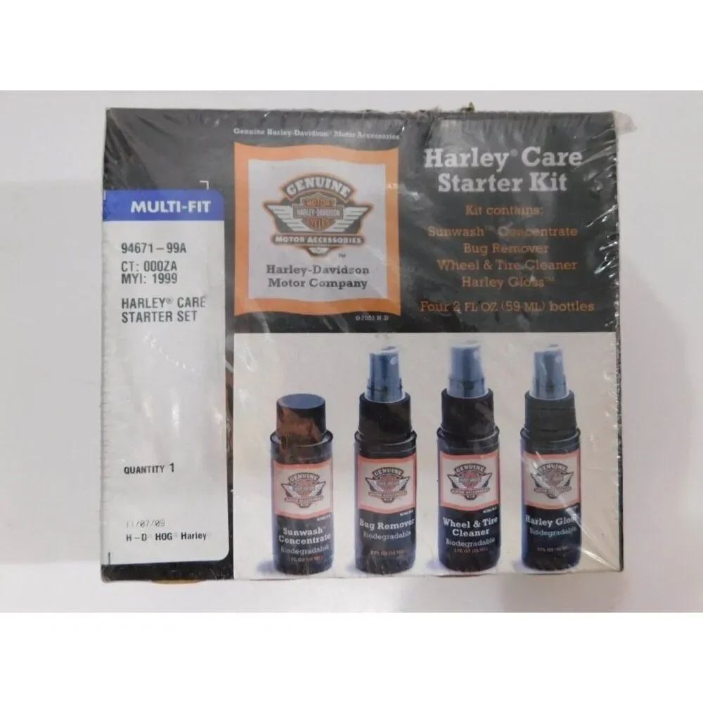 Harley Davidson Multi-Fit Care Starter Kit 4 PCS Set